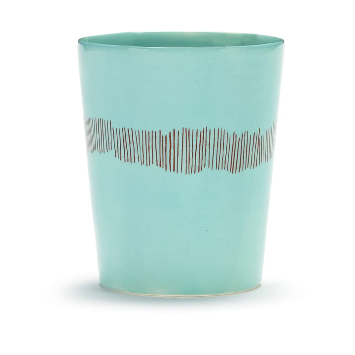 Tazza da tè Ottolenghi Feast 33 cl confezione da 4 - Azure stripes-red - Serax