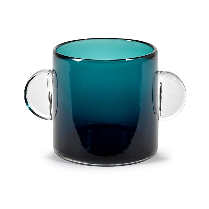 Vaso con manici Wind & Fire 13 cm - blu scuro - Serax