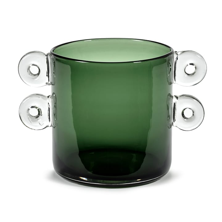 Vaso con manici Wind & Fire 18 cm - verde scuro - Serax