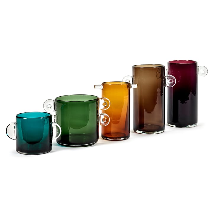 Vaso con manici Wind & Fire 31 cm, marrone scuro Serax