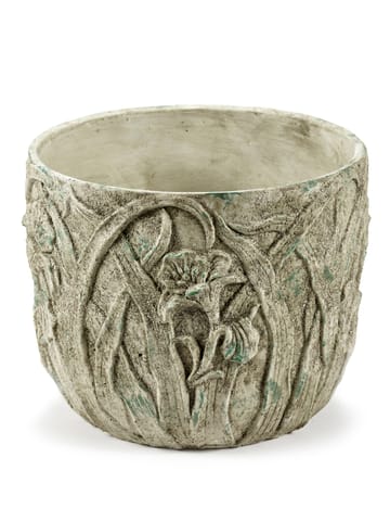 Vaso da fiori Rustic con motivo floreale M 25,5 cm - Grigio - Serax