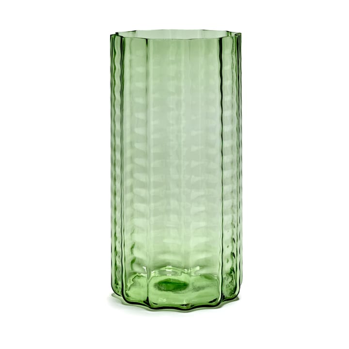 Vaso Waves 03 35 cm - Green-clear - Serax