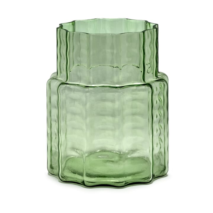 Vaso Waves 04 Ø18x21 cm - Green-clear - Serax