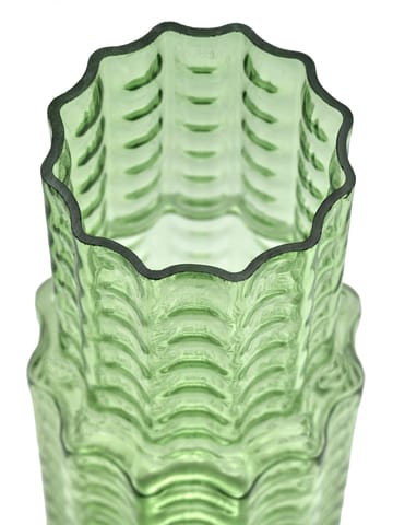 Vaso Waves 05 Ø16x35 cm - Green-clear - Serax