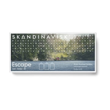 Mini candele profumate set regalo Escape 3 pezzi - 65 g - Skandinavisk