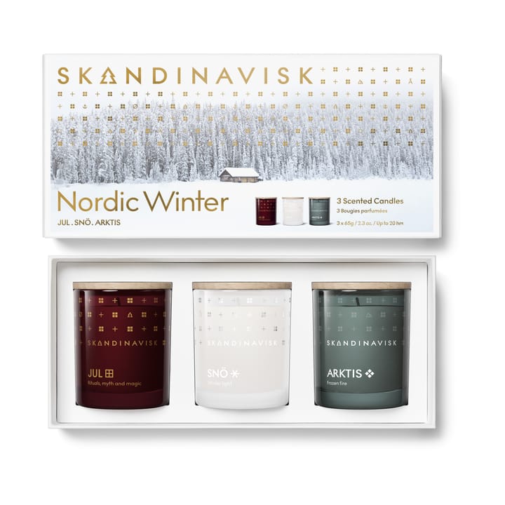 Set regalo 3 pezzi Candele profumate Nordic Winter - 65 g - Skandinavisk