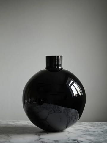 Vaso Pallo - Nero 37 cm - Skrufs Glasbruk