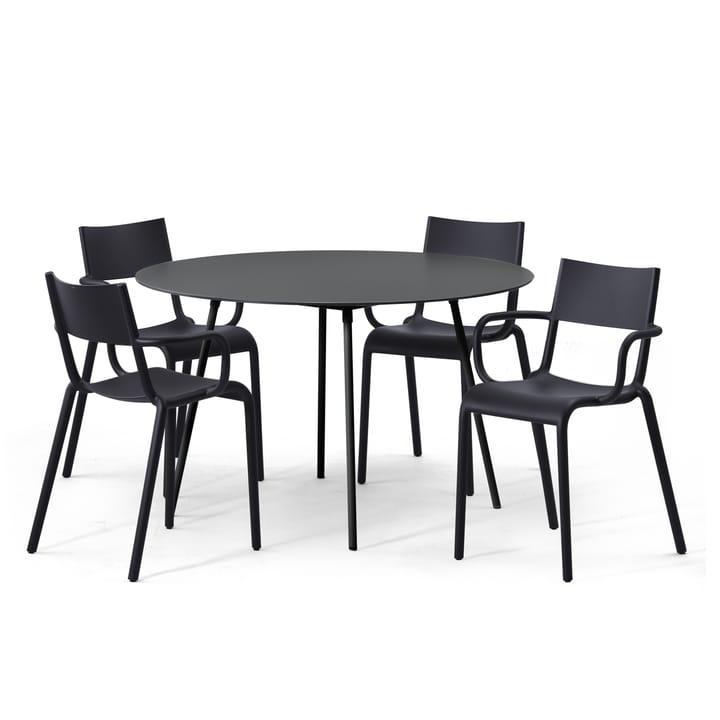 Tavolo da pranzo rotondo Ella, grigio scuro SMD Design