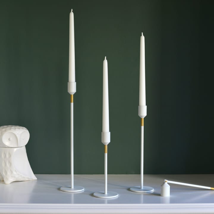 Candelabro Three Stars M 27 cm, Bianco Solstickan Design