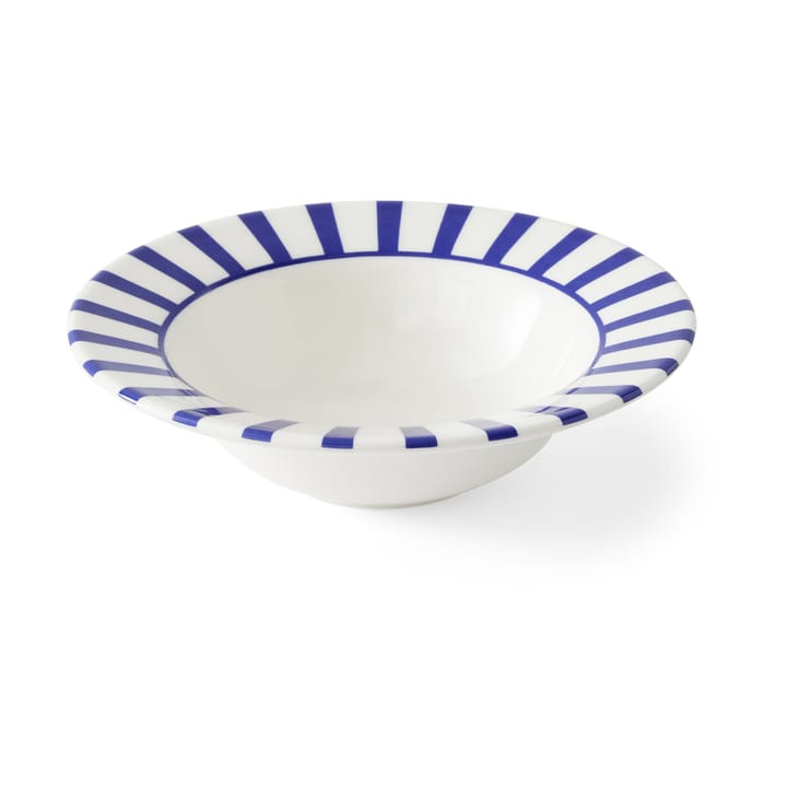 Ciotola per colazione Steccato Ø19 cm - Blu-bianco - Spode