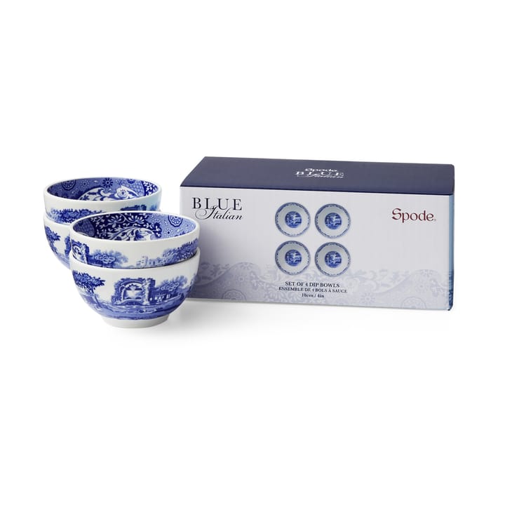 Ciotole per intingoli Blue Italian Ø10 cm confezione da 4 - Blu-bianco - Spode