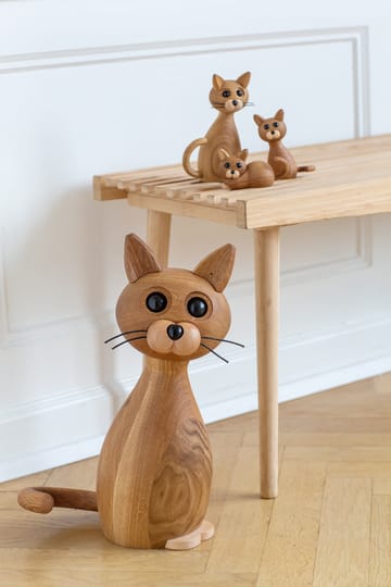 Decorazione gatto Lucky 42 cm - Quercia-Acero - Spring Copenhagen