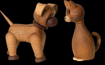 Decorazione gatto Lucky 42 cm - Quercia-Acero - Spring Copenhagen