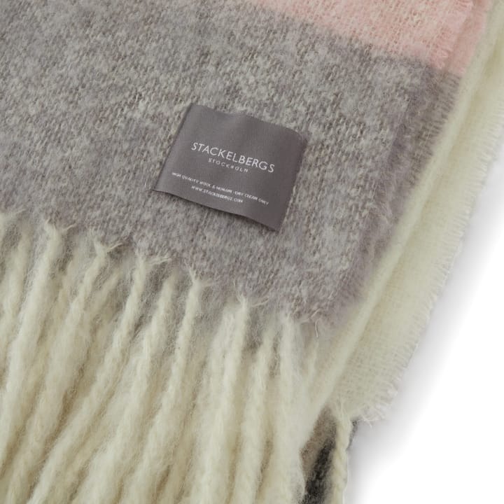 Plaid Mohair - Stripe Marrone, Nero & Rosa - Stackelbergs