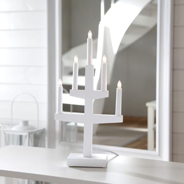 Arco di candele dell'Avvento Trapp 46 cm - Bianco - Star Trading