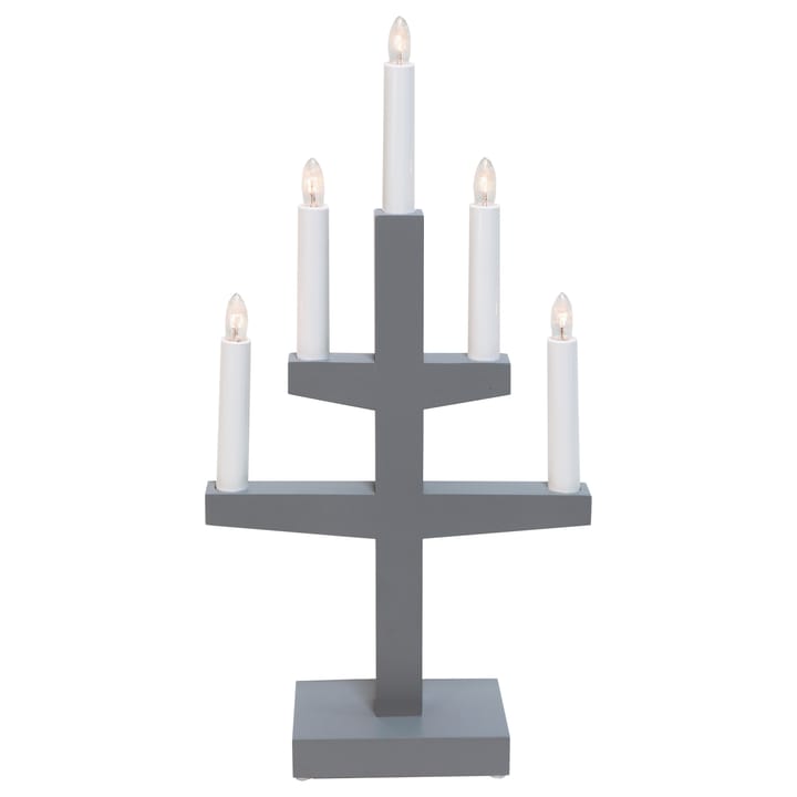 Arco di candele dell'Avvento Trapp 46 cm - Grigio - Star Trading