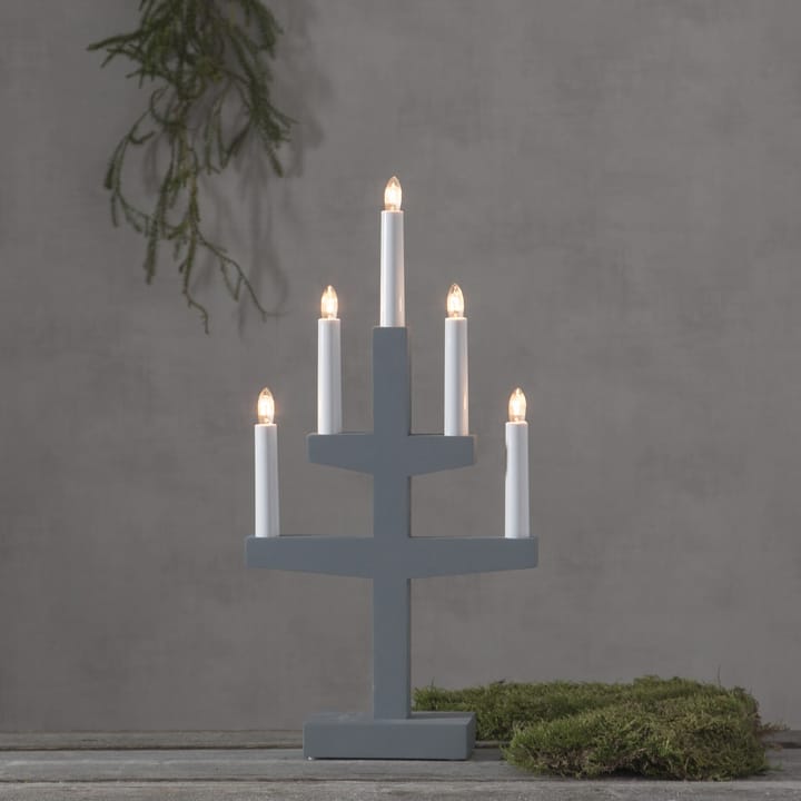 Arco di candele dell'Avvento Trapp 46 cm - Grigio - Star Trading