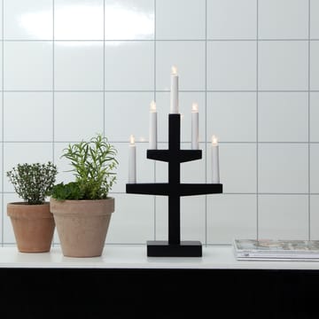 Arco di candele dell'Avvento Trapp 46 cm - Nero - Star Trading