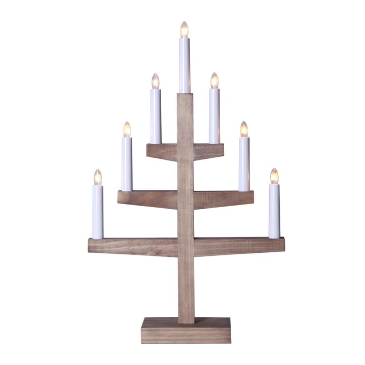 Arco di candele Trapp 54 cm - Marrone macchiato - Star Trading