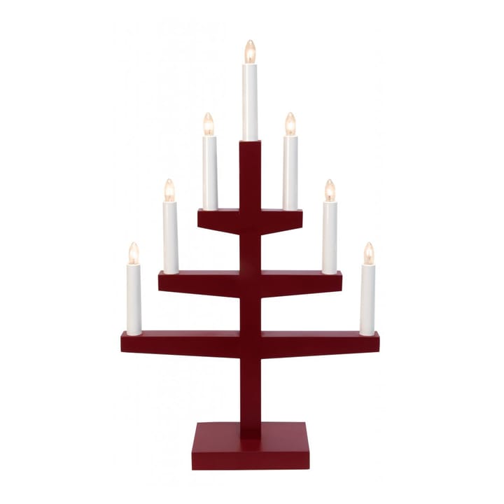 Arco di candele Trapp 54 cm - Rosso - Star Trading