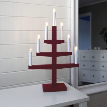 Arco di candele Trapp 54 cm - Rosso - Star Trading