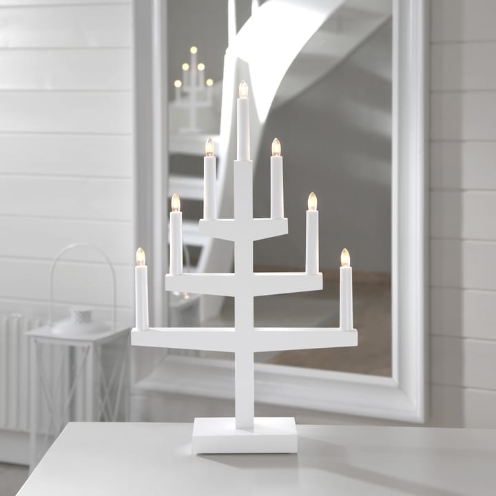 Candelabro dell'Avvento Trapp 54 cm, Bianco Star Trading