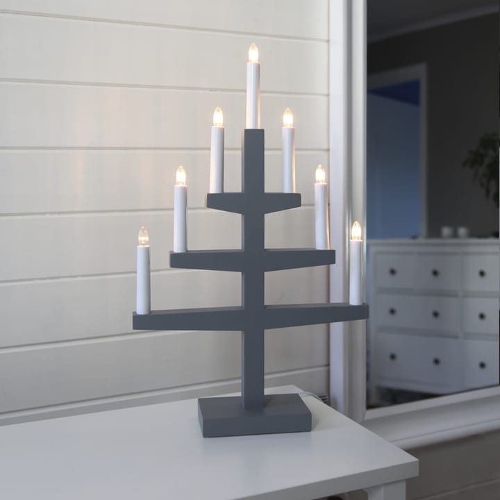 Candelabro dell'Avvento Trapp 54 cm, Grigio Star Trading