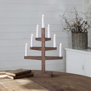 Candelabro dell'Avvento Trapp 54 cm - Marrone macchiato - Star Trading