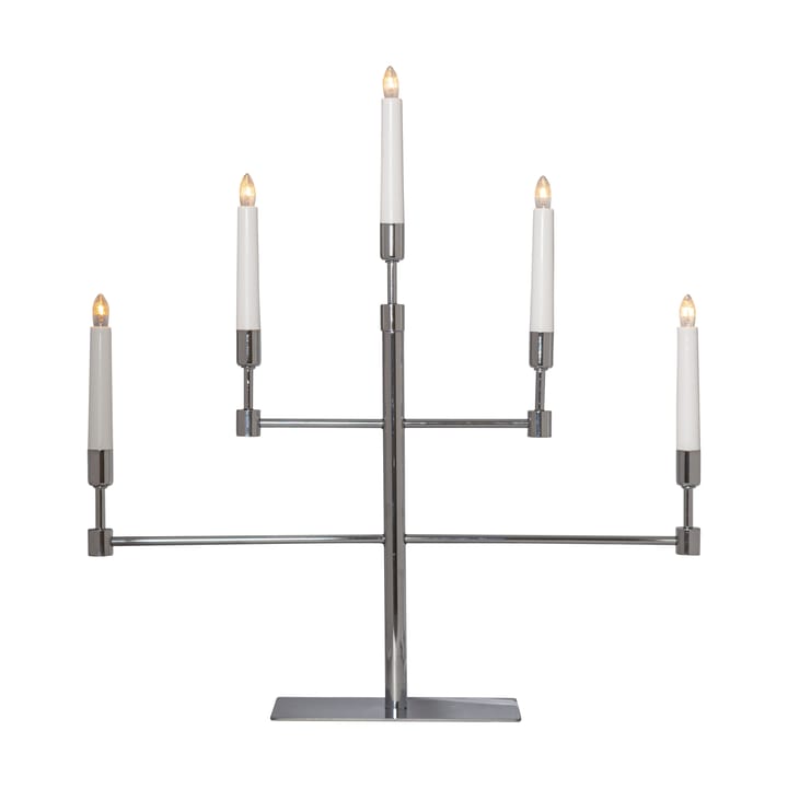 Candelabro dell'Avvento Vide - Cromo - Star Trading