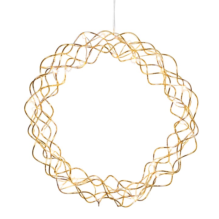 Ghirlanda Curly con luci LED, 30 cm - ottone - Star Trading