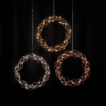 Ghirlanda Curly con luci LED, 30 cm - ottone - Star Trading