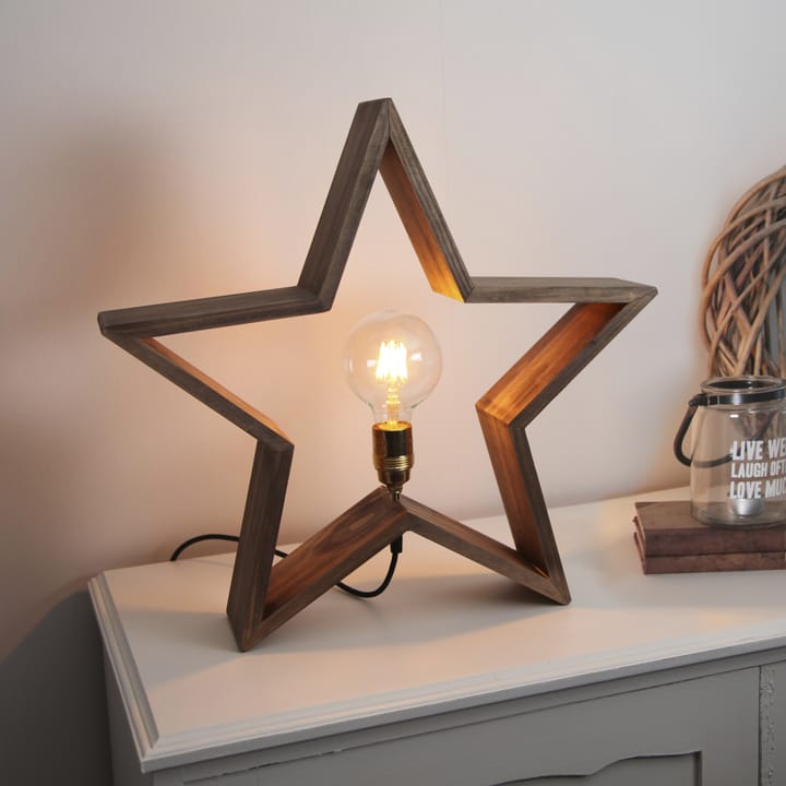 Stella dell'Avvento da tavolo Lysekil 48 cm - Marrone - Star Trading