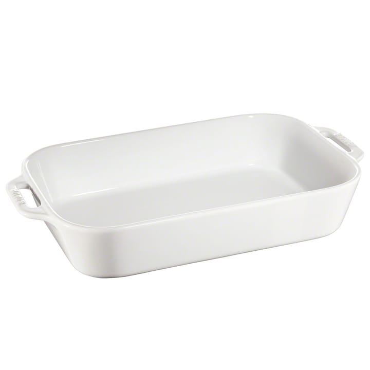 Teglia rettangolare Staub 34x24 cm, bianco STAUB