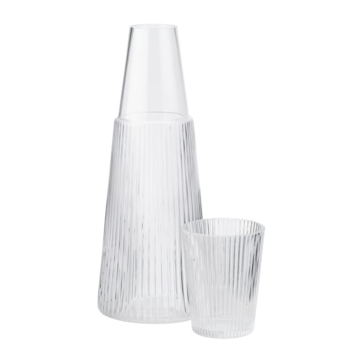 Caraffa Pilastro con bicchiere - Trasparente - Stelton