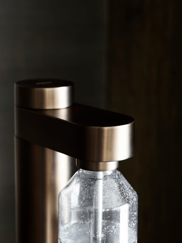 Gasatore acqua frizzante Brus, Dark brown metallic Stelton