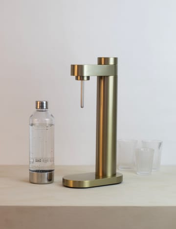 Gasatore acqua frizzante Brus - Ottone spazzolato - Stelton