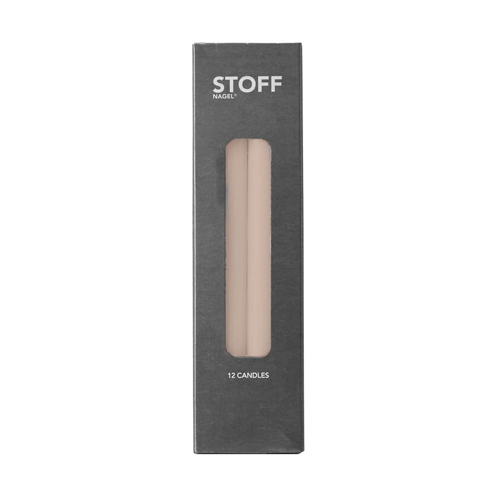 Candele Nagel confezione da 12, Beige STOFF