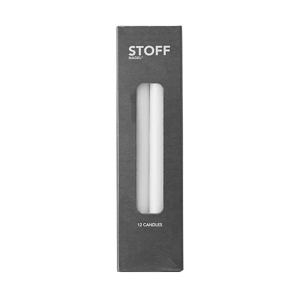 Candele Nagel confezione da 12, bianco STOFF