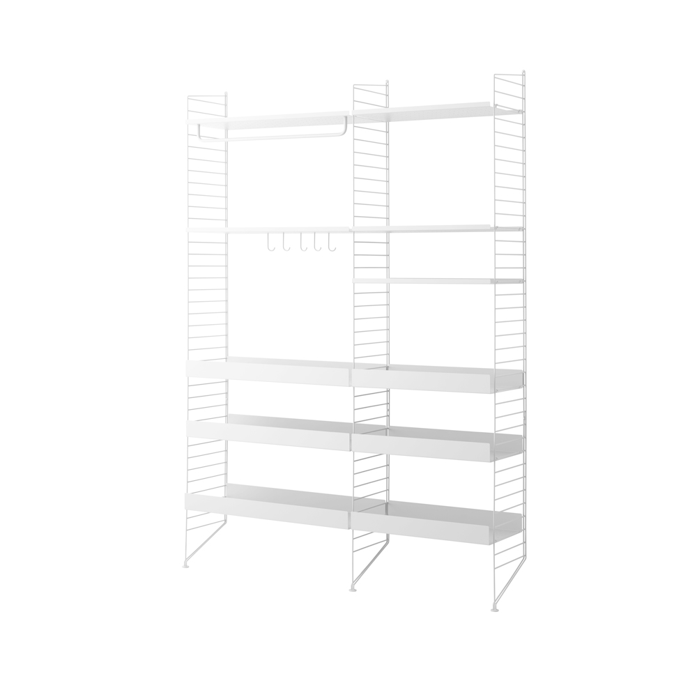 Scaffale String Kitchen di String Furniture - bianco