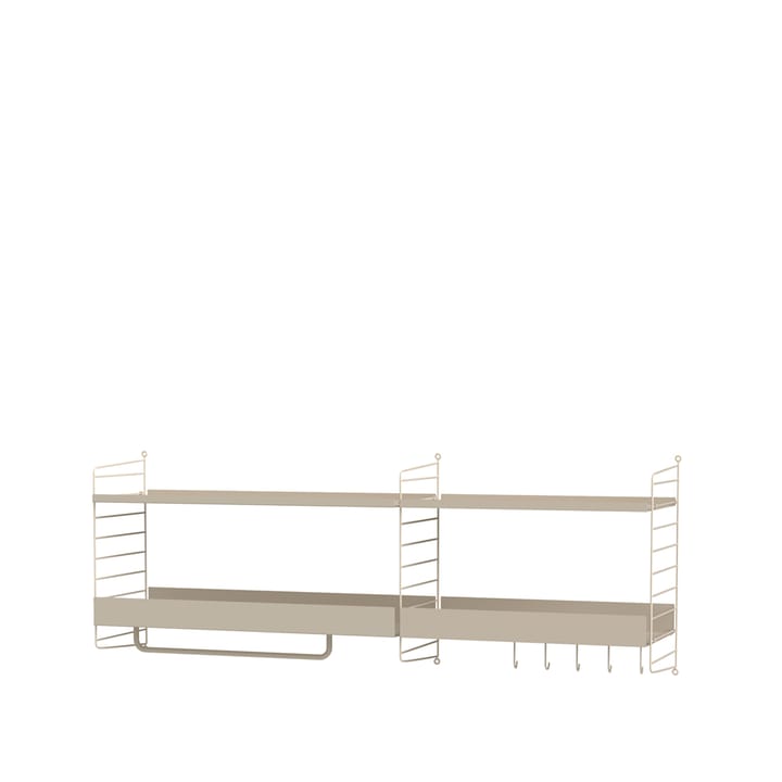 Scaffale da ingresso String beige - combinazione J - undefined - String