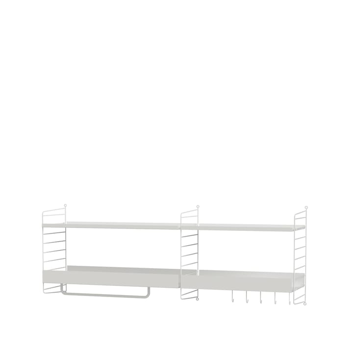 Scaffale da ingresso String bianco - combinazione J - undefined - String