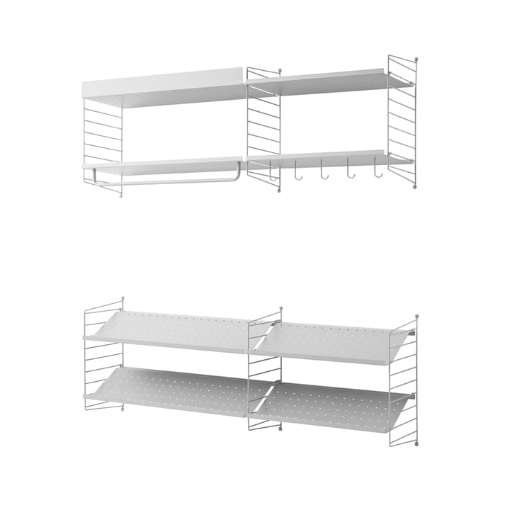 Scaffale da ingresso String grigio - combinazione C - undefined - String