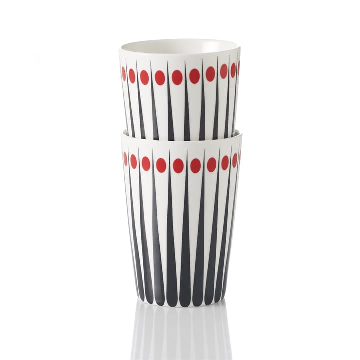 Tazza Amanda, bianco-rosso pomodoro  Superliving