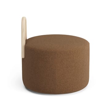 Pouf bosso medio laccato naturale con ruote Amstelle - Main Line Flax 15 - Swedese