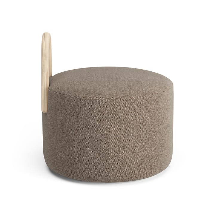 Pouf bosso medio laccato naturale con ruote Amstelle, Main Line Flax 23 Swedese