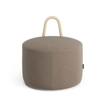 Pouf bosso medio laccato naturale con ruote Amstelle - Main Line Flax 23 - Swedese