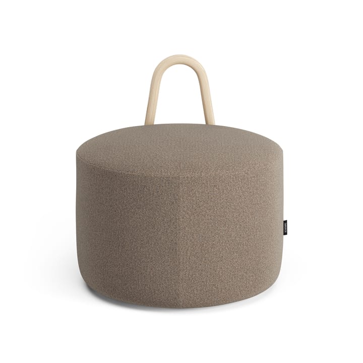 Pouf bosso medio laccato naturale con ruote Amstelle, Main Line Flax 23 Swedese