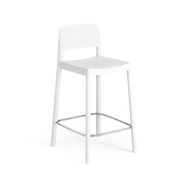 Sgabello da bar Grace 63 cm - Frassino bianco smaltato - Swedese