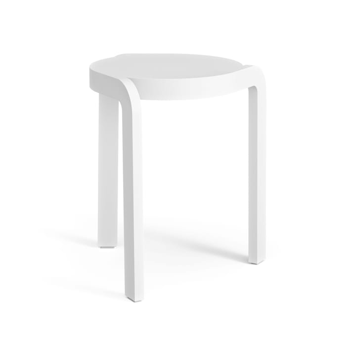 Sgabello Spin H44 cm, Frassino bianco smaltato Swedese