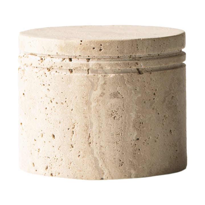 Barattolo Travertine con coperchio - Ø 13 cm - Tell Me More